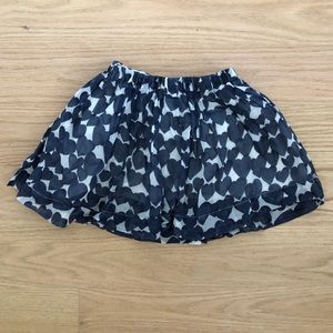 Crewcuts Hearts skirt size 4/5